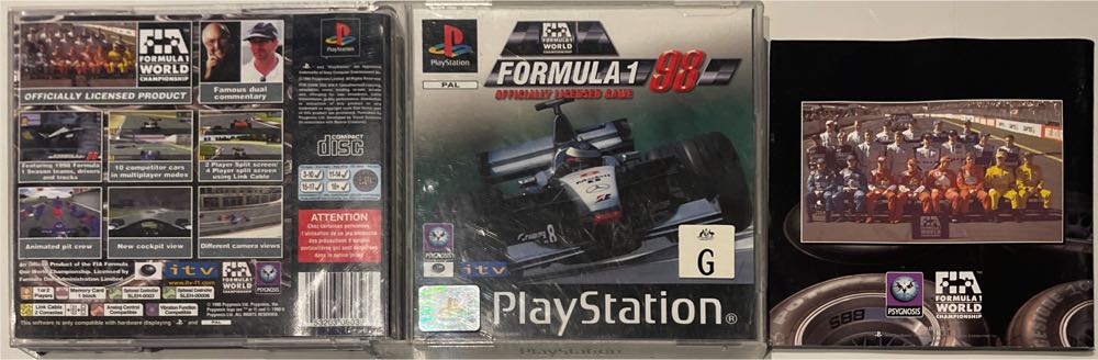 Formula 1 98 - Sony PlayStation (Psygnosis - 1-2) video game collectible [Barcode 053203080393] - Main Image 4