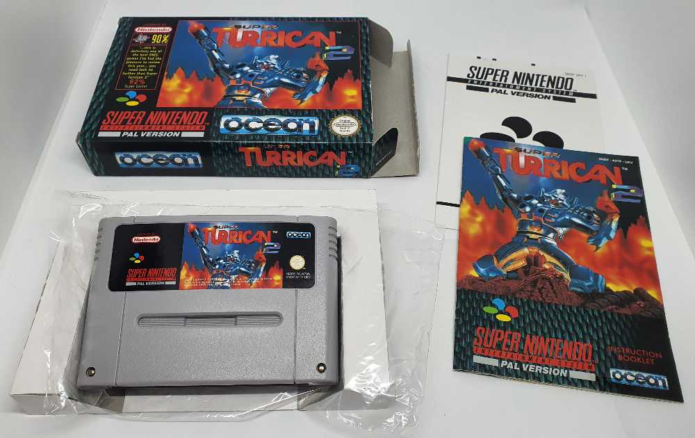 Super Turrican 2 - Nintendo Super Nintendo Entertainment System (SNES) (Ocean - 1) video game collectible [Barcode 5013156610851] - Main Image 3