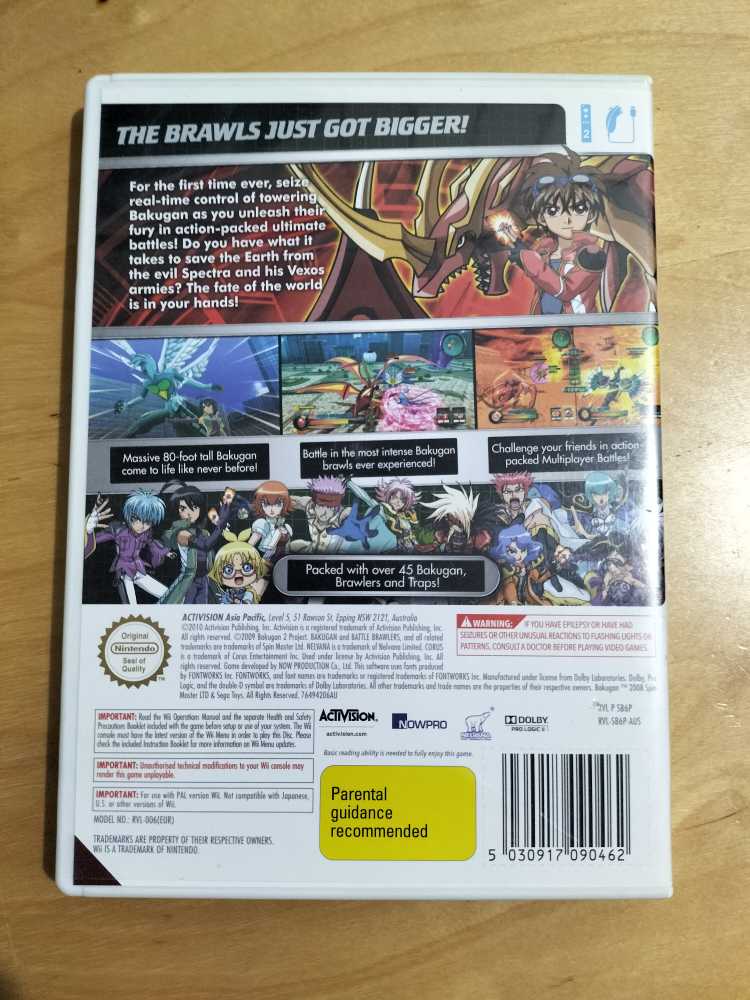 Bakugan Defenders Of The Core - Nintendo Wii (1) video game collectible [Barcode 5030917090462] - Main Image 2