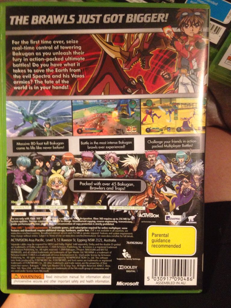 Bakugan Defenders Of The Core - Microsoft Xbox 360 video game collectible [Barcode 5030917090486] - Main Image 2