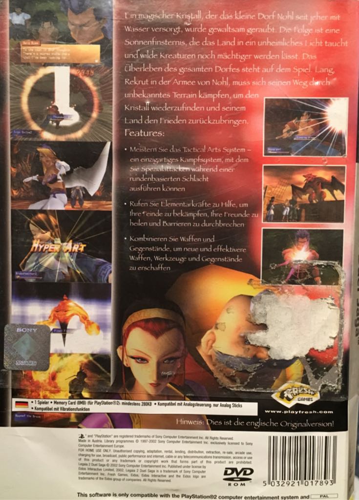 Legaia 2 - Duel Saga - Sony PlayStation 2 (PS2) (Eidos Interactive Limited - 1) video game collectible [Barcode 5032921017893] - Main Image 2