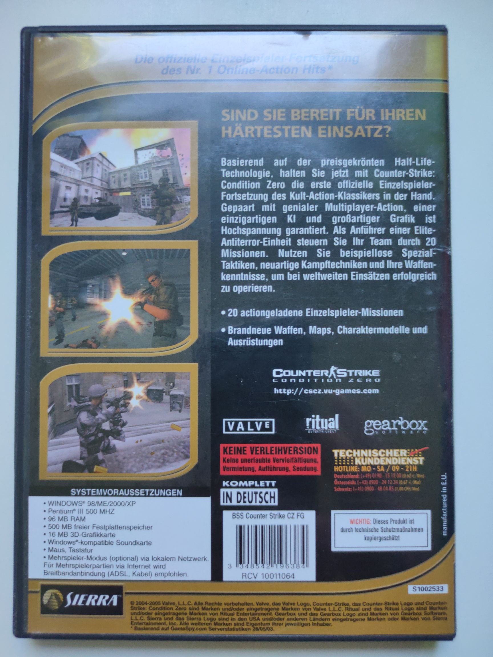 Counter Strike Condition Zero - PC (Valve - 24) video game collectible [Barcode 3348542196384] - Main Image 2