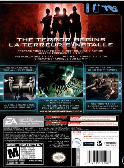 Dead Space - Extraction - Sony PlayStation 3 (PS3) (EA / Electronic Arts) video game collectible - Main Image 2