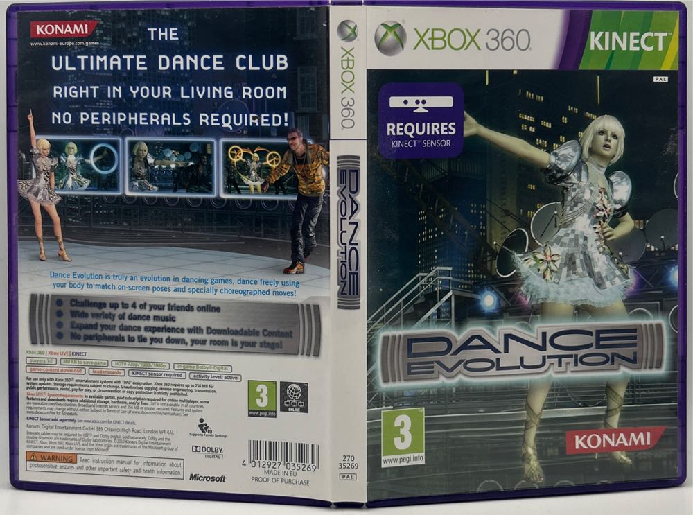 Dance Evolution - Microsoft Xbox 360 (Microsoft Game Studios - 4) video game collectible [Barcode 4012927035269] - Main Image 3