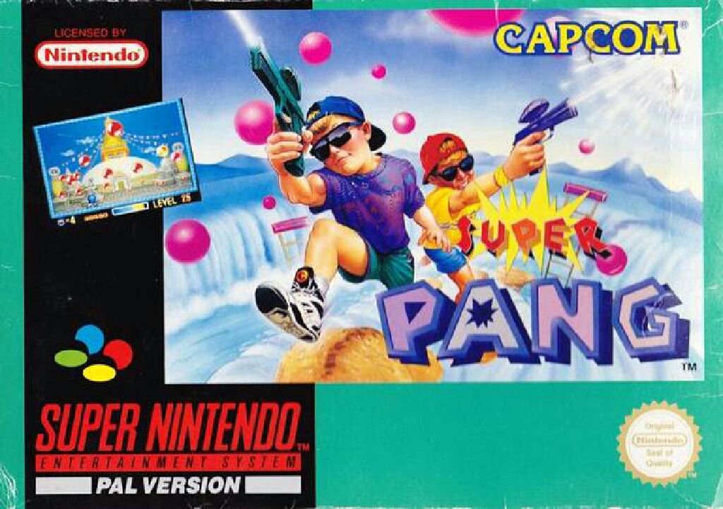 Super Pang - Nintendo Super Nintendo Entertainment System (SNES) video game collectible - Main Image 1