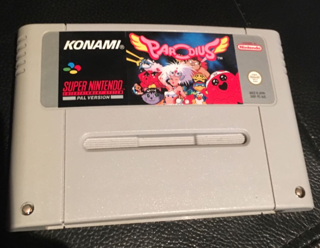 Parodius - Nintendo Super Nintendo Entertainment System (SNES) (Konami Computer Entertainment) video game collectible - Main Image 1