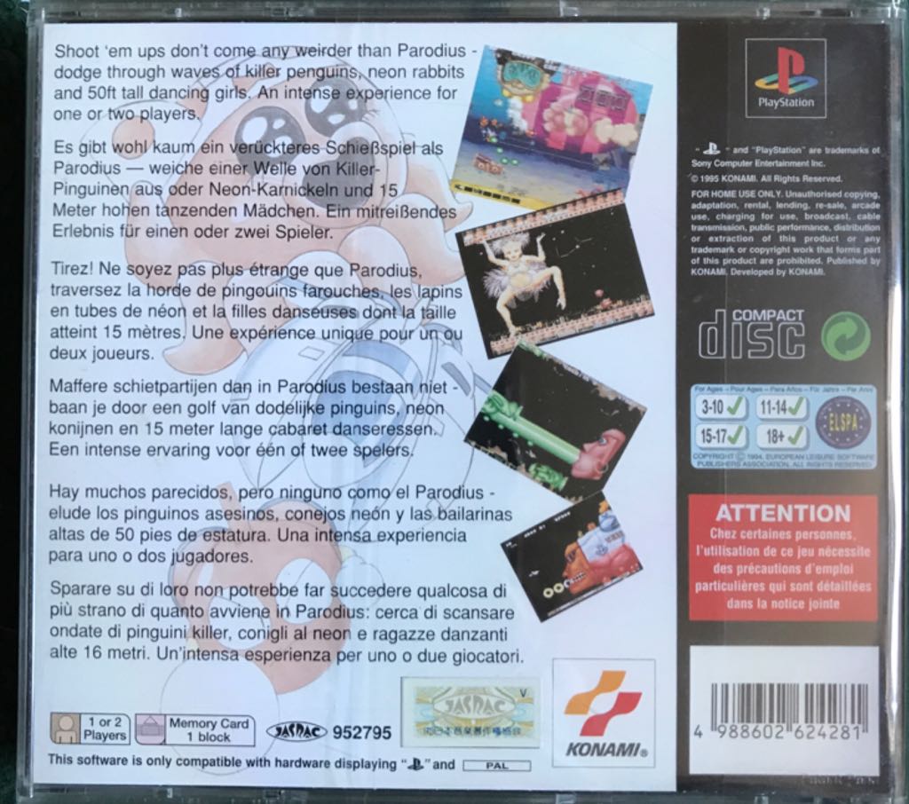 Parodius - Sony PlayStation video game collectible - Main Image 2