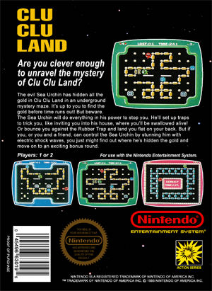 _Clu Clu Land - Nintendo Entertainment System (NES) video game collectible - Main Image 2
