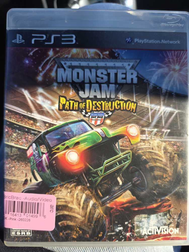 Monster Jam Path Of Destruction - Sony PlayStation 3 (PS3) (Activision - 1-2) video game collectible [Barcode 047875765023] - Main Image 3
