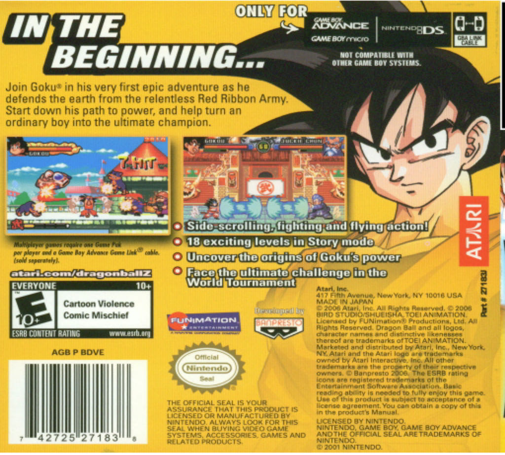 Dragon Ball Advanced Adventure - Nintendo Game Boy Advance (GBA) (1) video game collectible [Barcode 3296580801930] - Main Image 2