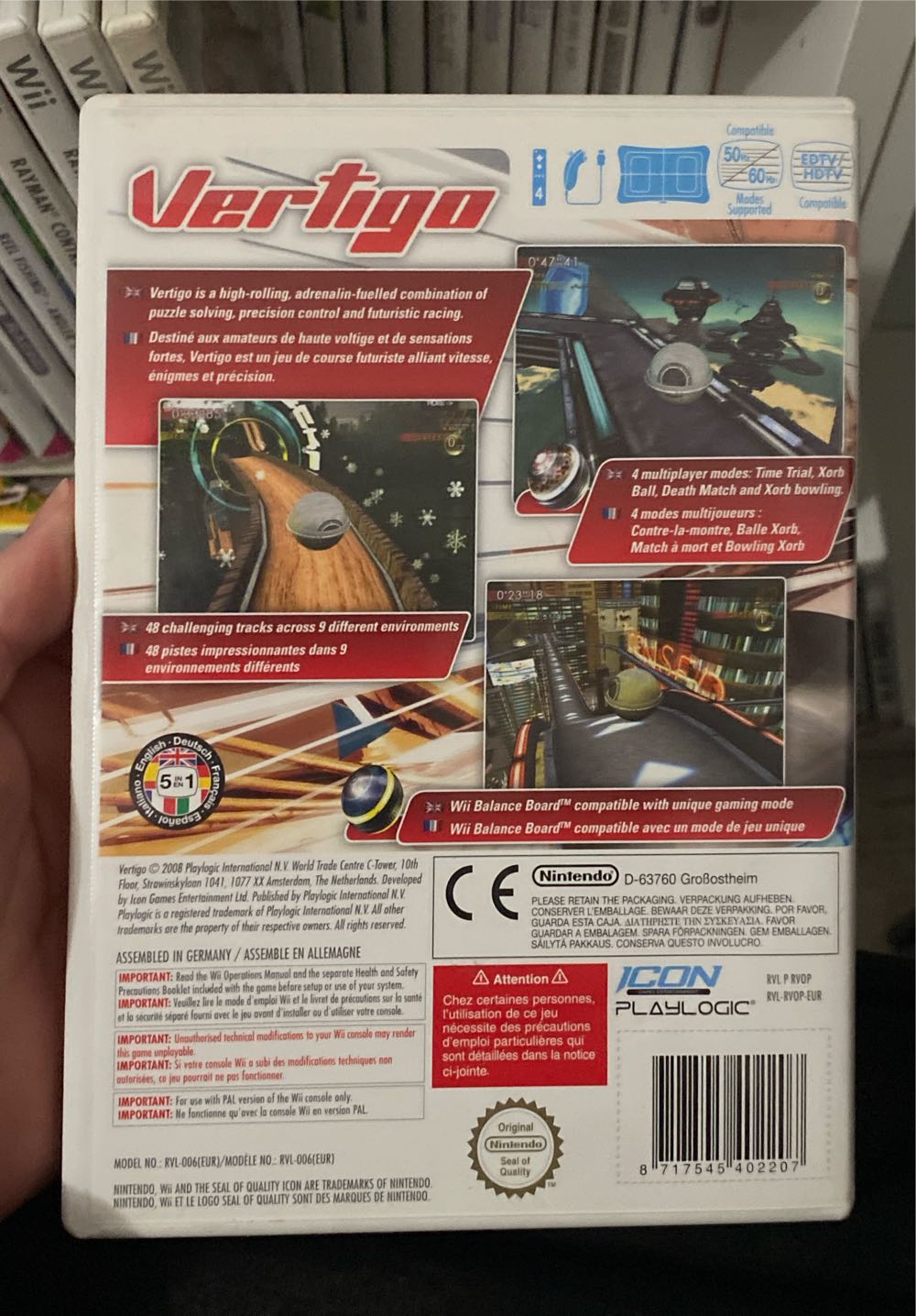 Vertigo - Nintendo Wii (Playlogic) video game collectible [Barcode 8717545402207] - Main Image 2