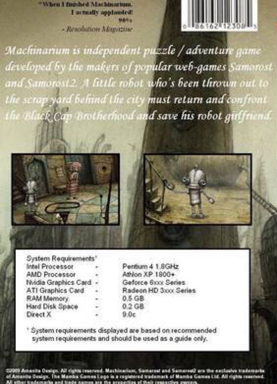 Machinarium - Apple iOS (Indie - 1) video game collectible [Barcode 5060199420251] - Main Image 2