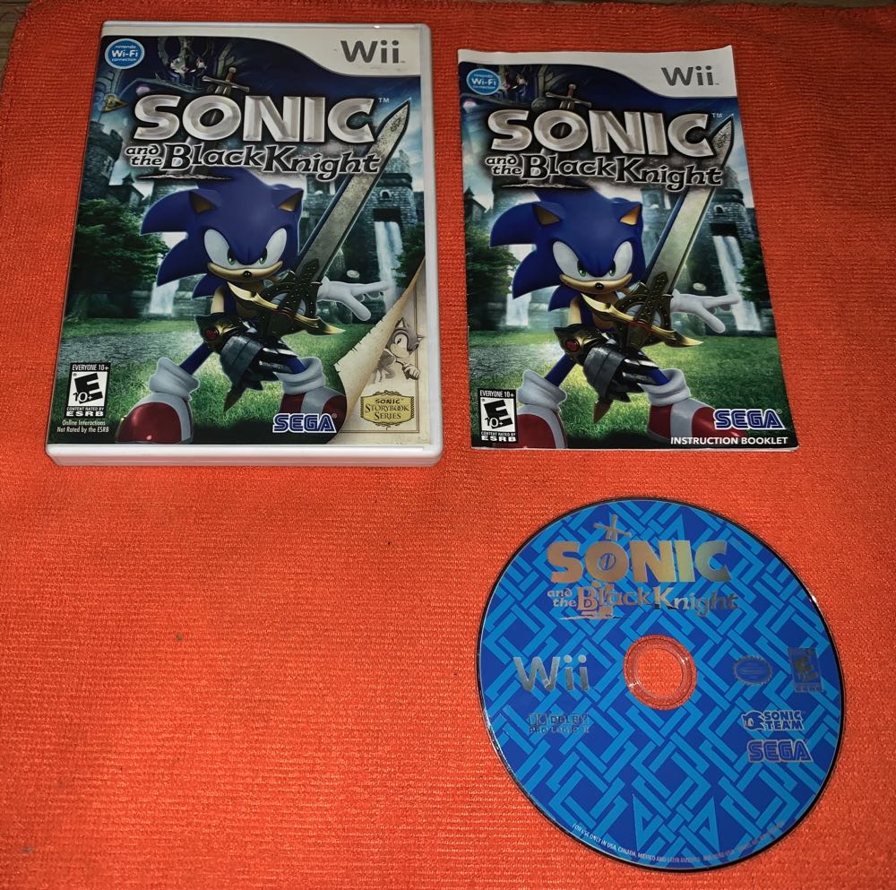 Sonic And The Black Knight - Nintendo Wii (Sega - 1-4) video game collectible [Barcode 010086650211] - Main Image 3