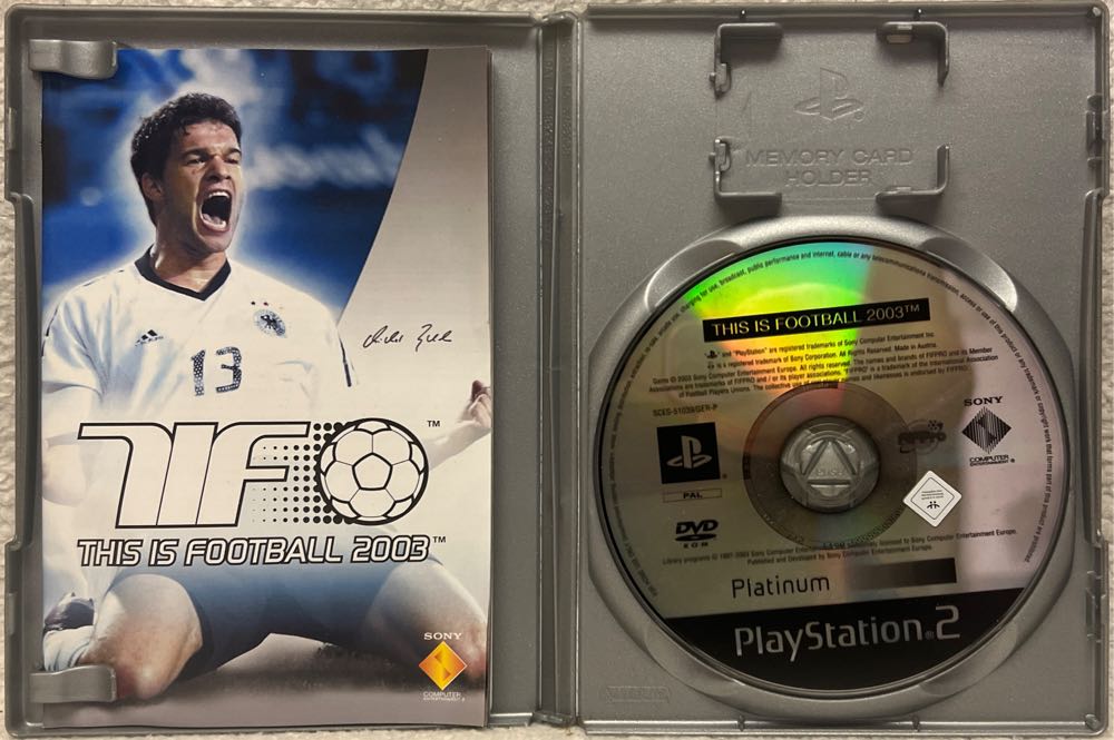 This Is Football 2003 (Platinum) - Sony PlayStation 2 (PS2) video game collectible [Barcode 711719620518] - Main Image 2