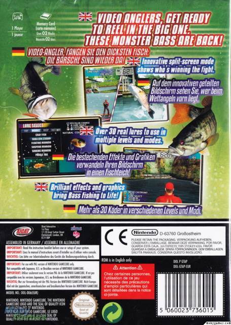 Top Angler: Real Bass Fishing - Nintendo GameCube (Xicat Interactive - 1) video game collectible [Barcode 651222027018] - Main Image 2