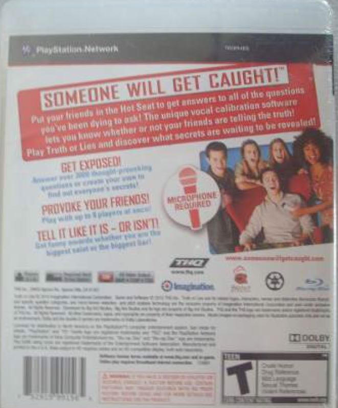 Truth Or Lies - Sony PlayStation 3 (PS3) (THQ - 8) video game collectible [Barcode 752919991565] - Main Image 2