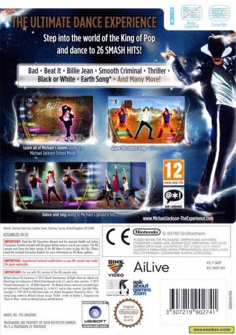 Michael Jackson: The Experience - Nintendo Wii video game collectible [Barcode 3307219924781] - Main Image 2