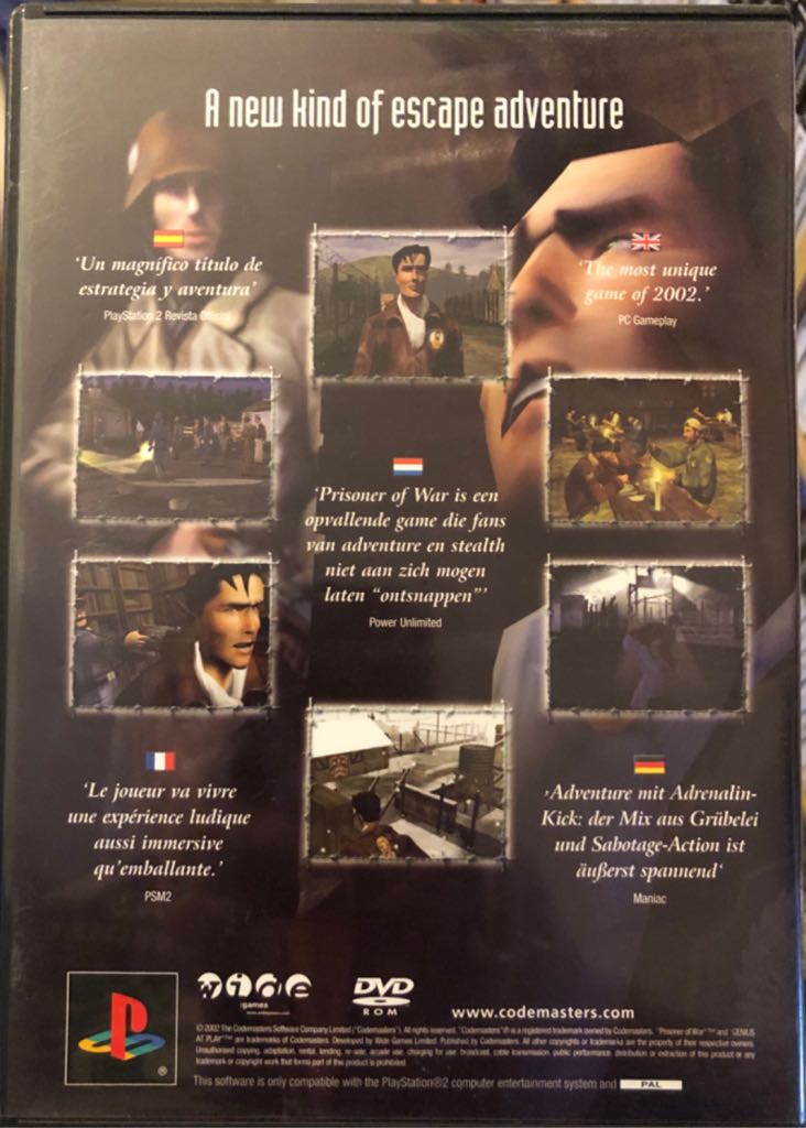 Prisoner Of War - Sony PlayStation 2 (PS2) (Codemasters - 1) video game collectible [Barcode 4012160200912] - Main Image 2
