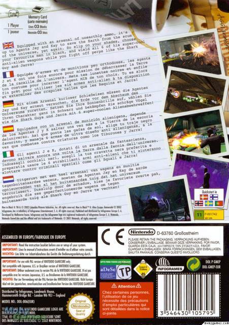 Men In Black II: Alien Escape - Nintendo GameCube video game collectible - Main Image 2