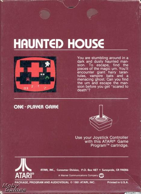 Haunted House - Atari 2600 video game collectible - Main Image 2