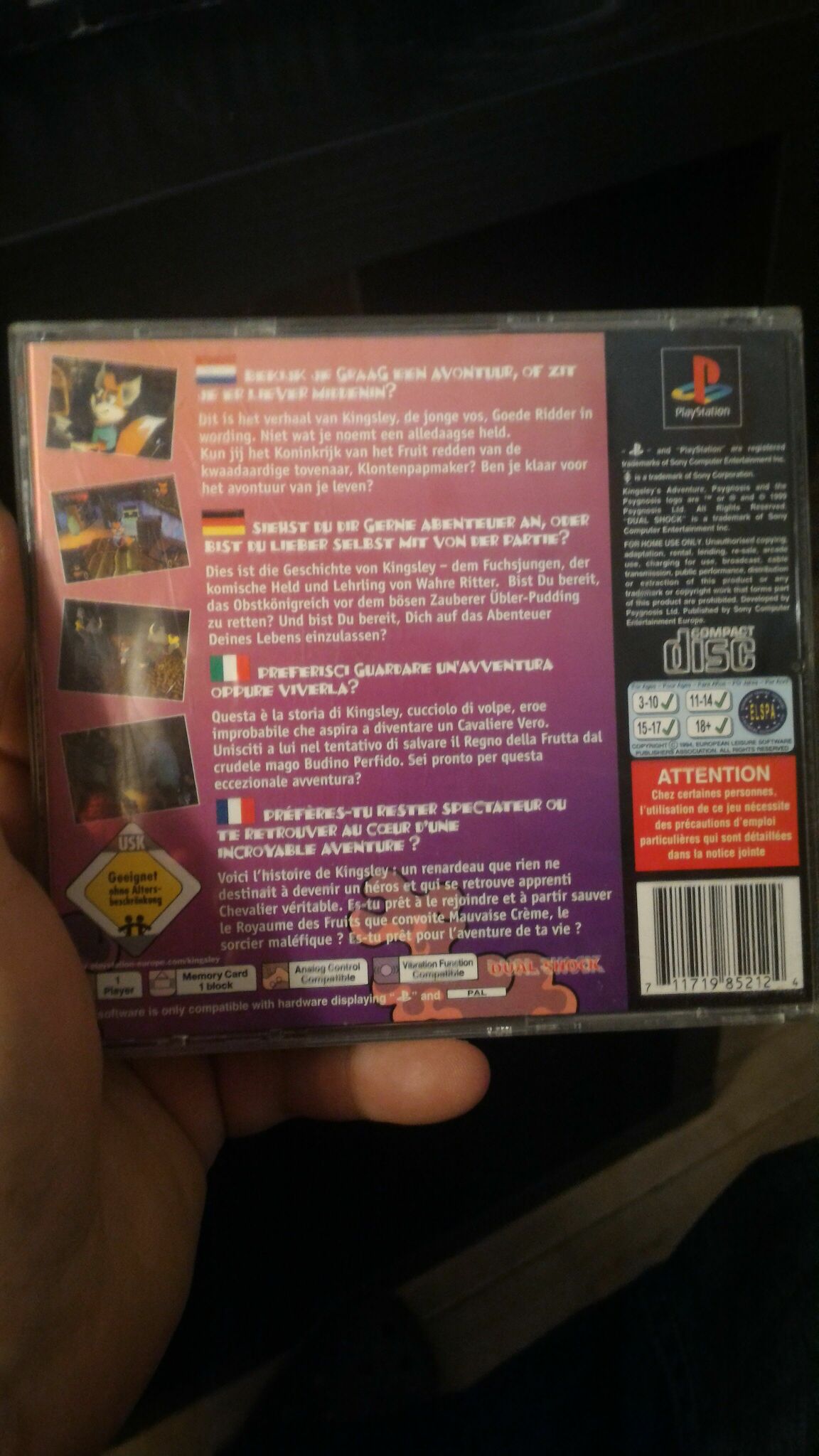 Kingsleys Adventure - Sony PlayStation video game collectible - Main Image 2