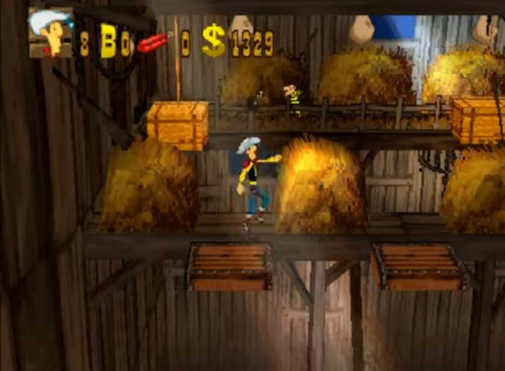 Lucky Luke - Sony PlayStation (Infogrames - 1) video game collectible [Barcode 020295140014] - Main Image 4