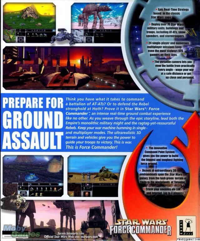 Star Wars Force Commander - PC (Lucas Arts - 1) video game collectible [Barcode 023272852818] - Main Image 2