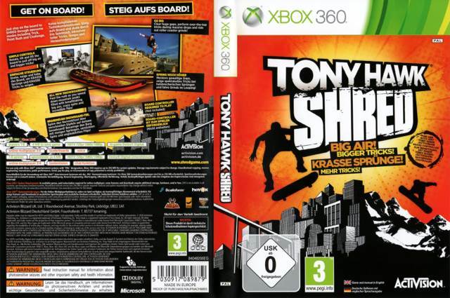 Tony Hawk Shred - Microsoft Xbox 360 video game collectible - Main Image 2