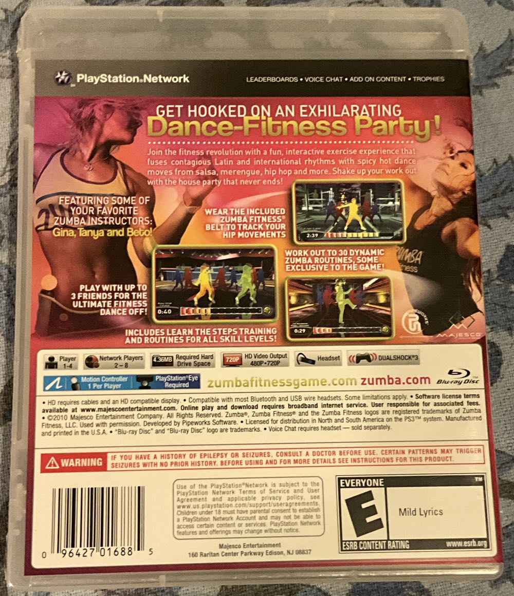 Zumba Fitness - Sony PlayStation 3 (PS3) (Majesco Entertainment, 505 Games - 1-4) video game collectible [Barcode 096427016885] - Main Image 5