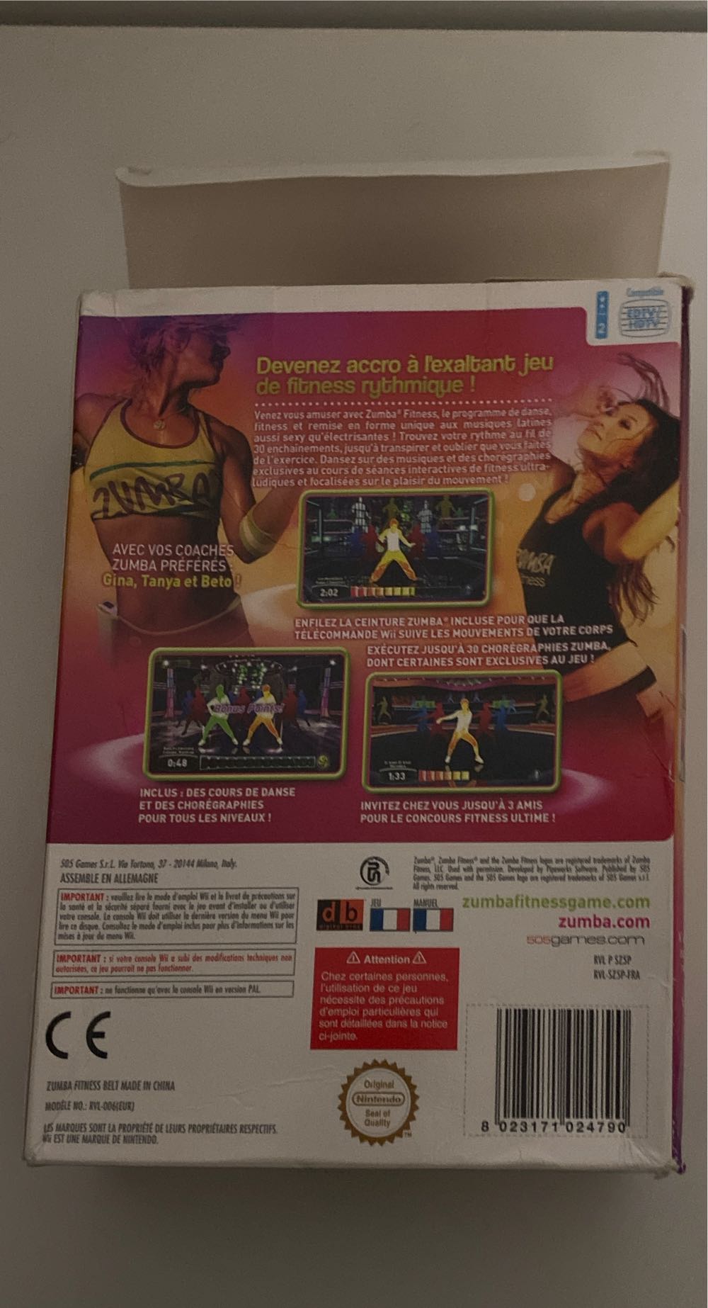 Zumba Fitness Join The Party (coffret) - Nintendo Wii (2) video game collectible [Barcode 8023171024790] - Main Image 2