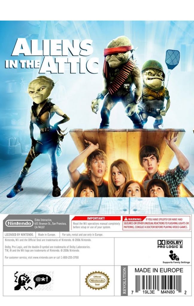 Aliens In The Attic - Nintendo Wii video game collectible - Main Image 2