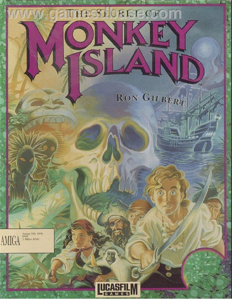 The Secret Of Monkey Island - Commodore Amiga video game collectible - Main Image 1
