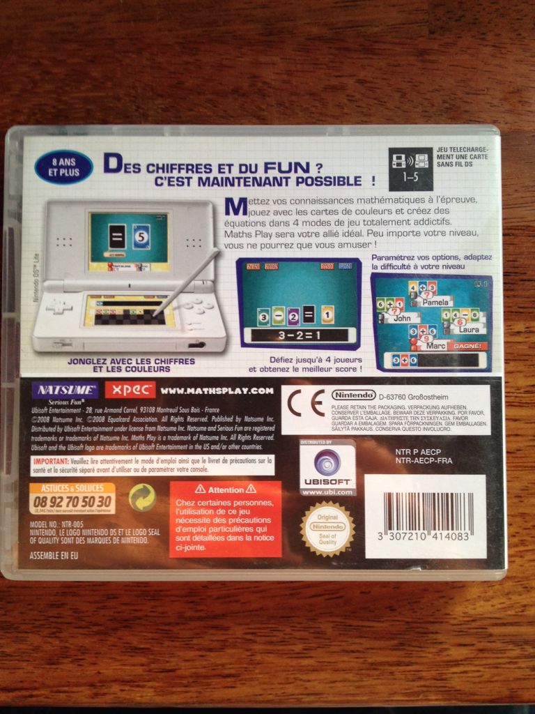 Math Play - Nintendo DS video game collectible [Barcode 3307210414083] - Main Image 2