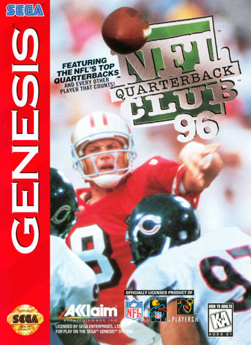 NFL Quaterback Club 96 - Sega Genesis (Mega Drive) (Acclaim - 1-5) video game collectible [Barcode 021481800378] - Main Image 2