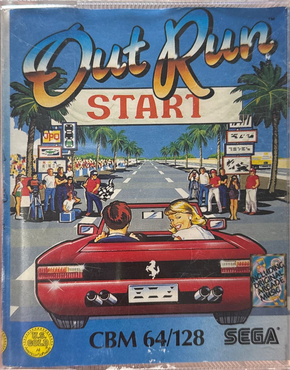 OutRun - Commodore 64 (U.S Gold - 1) video game collectible [Barcode 5013442536254] - Main Image 3