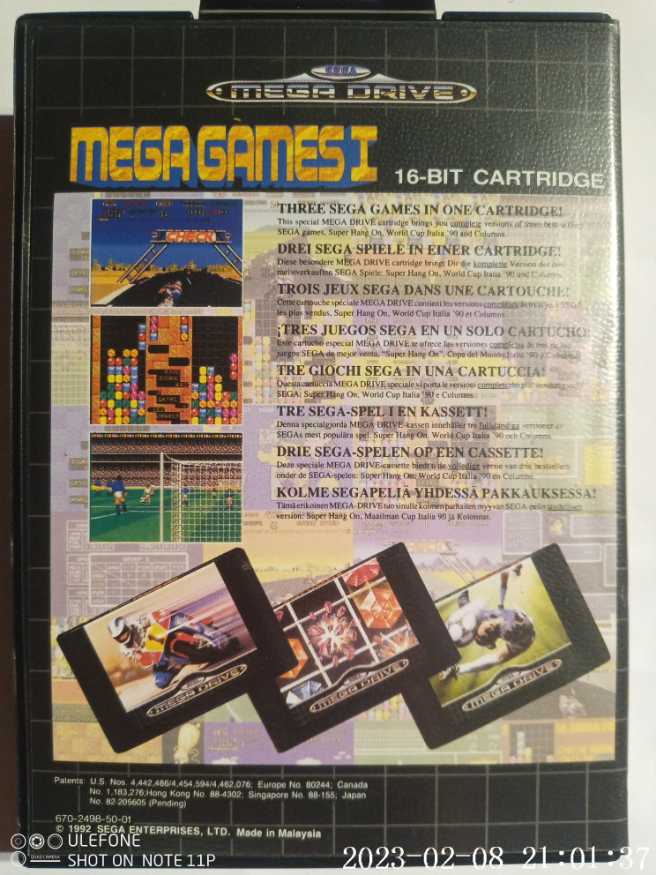 Mega Games 1 - Sega Mega Drive (1-2) video game collectible [Barcode 2030304400068] - Main Image 3