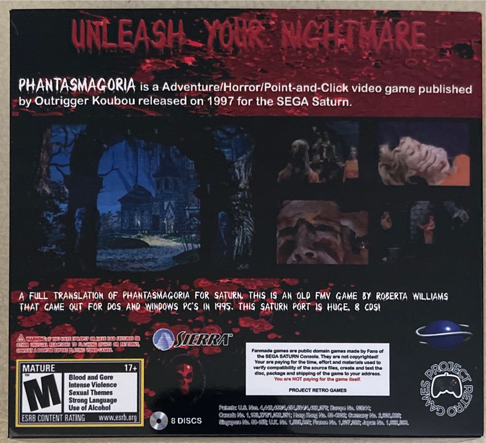 Phantasmagoria - Sega Saturn video game collectible - Main Image 2