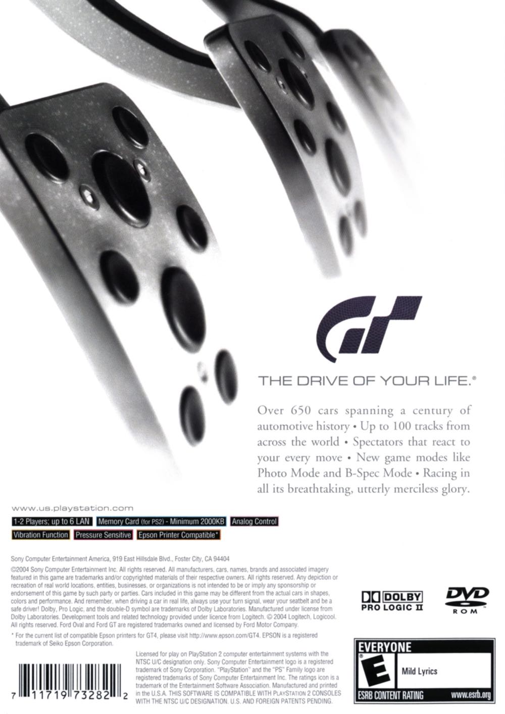 Gran Turismo 4 - The Real Driving Simulator - Sony PlayStation 2 (PS2) video game collectible [Barcode 71719690962] - Main Image 2