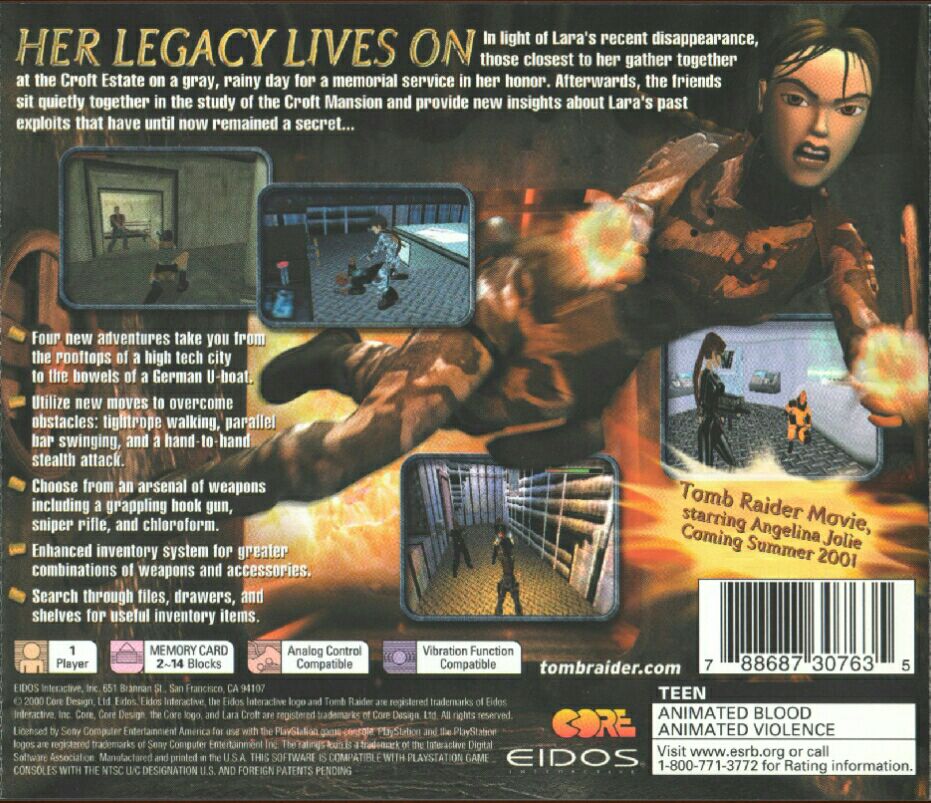 Tomb Raider Chronicles - Sony PlayStation video game collectible - Main Image 2
