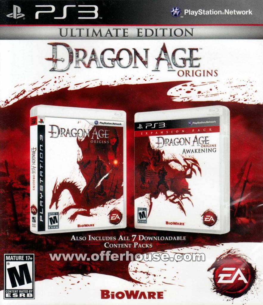 Dragon Age: Origins — Ultimate Edition - Sony PlayStation 3 (PS3) (Electronic Arts - 1) video game collectible - Main Image 1