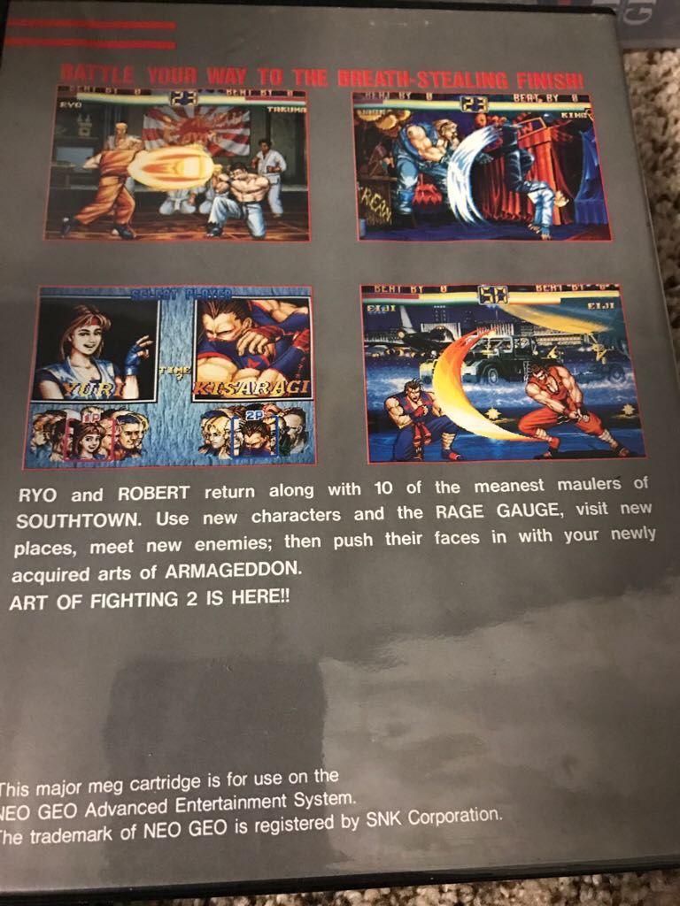 Art Of Fighting 2 - SNK Neo Geo (SNK - 2) video game collectible - Main Image 2