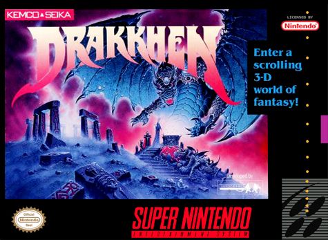 Drakkhen - Nintendo Super Nintendo Entertainment System (SNES) video game collectible - Main Image 1