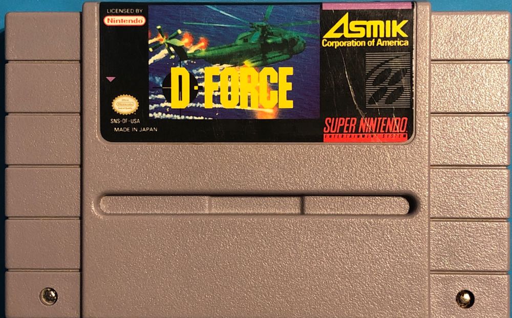 D-force - Nintendo Super Nintendo Entertainment System (SNES) (Asmik) video game collectible - Main Image 2