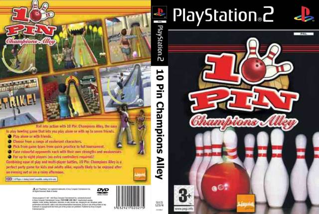 10 Pin: Champions Alley - Sony PlayStation 2 (PS2) (Liquid Games - 1-8) video game collectible [Barcode 5060015531505] - Main Image 2