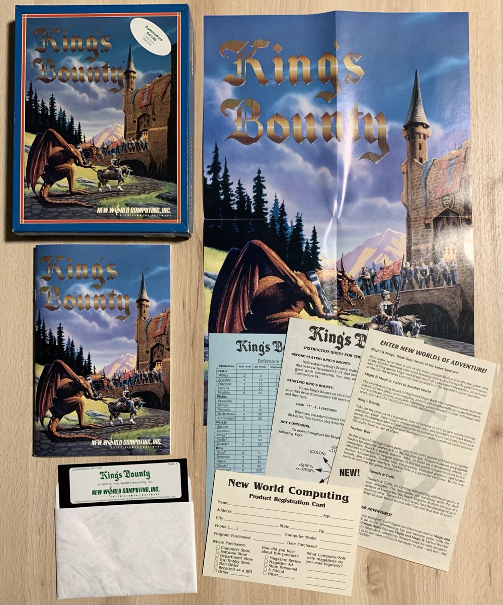 Kings Bounty - Commodore 64 (New World Computing - 1) video game collectible - Main Image 4