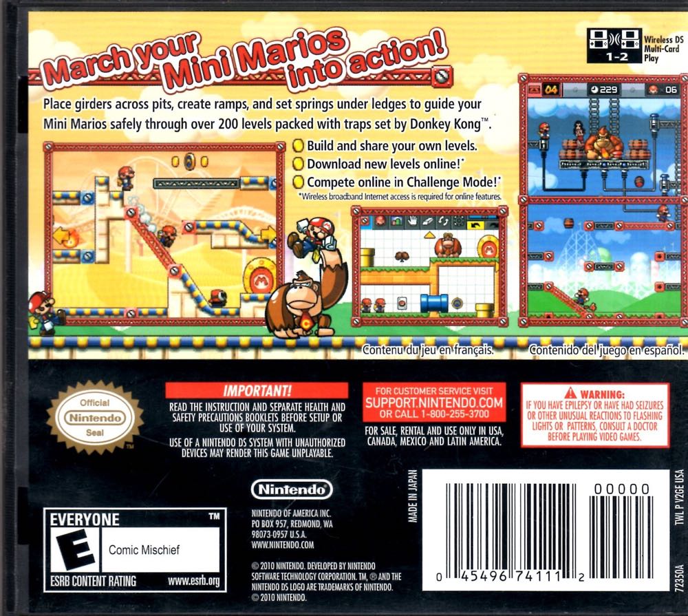 Mario Vs Donkey Kong Mini-land Mayhem - Nintendo DS (Nintendo  - 1) video game collectible - Main Image 2