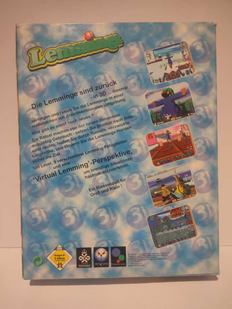 Lemmings 3D - PC video game collectible [Barcode 5016597017388] - Main Image 2