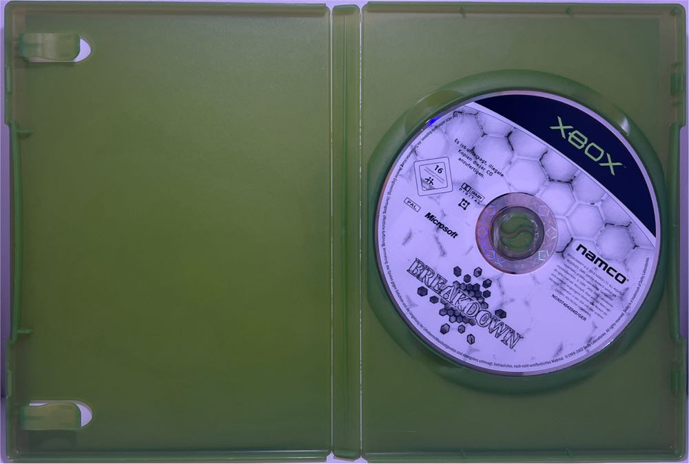 Breakdown - Microsoft Xbox (Namco - 1) video game collectible [Barcode 5030932037114] - Main Image 4