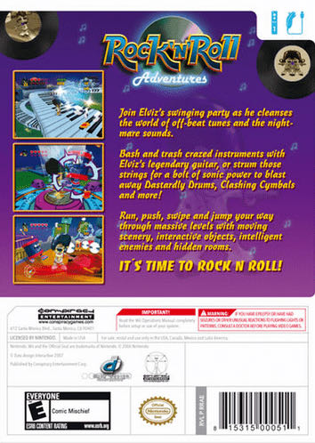 Rock n Roll Adventures - Nintendo Wii (Conspiracy Entertainment) video game collectible [Barcode 815315000795] - Main Image 2