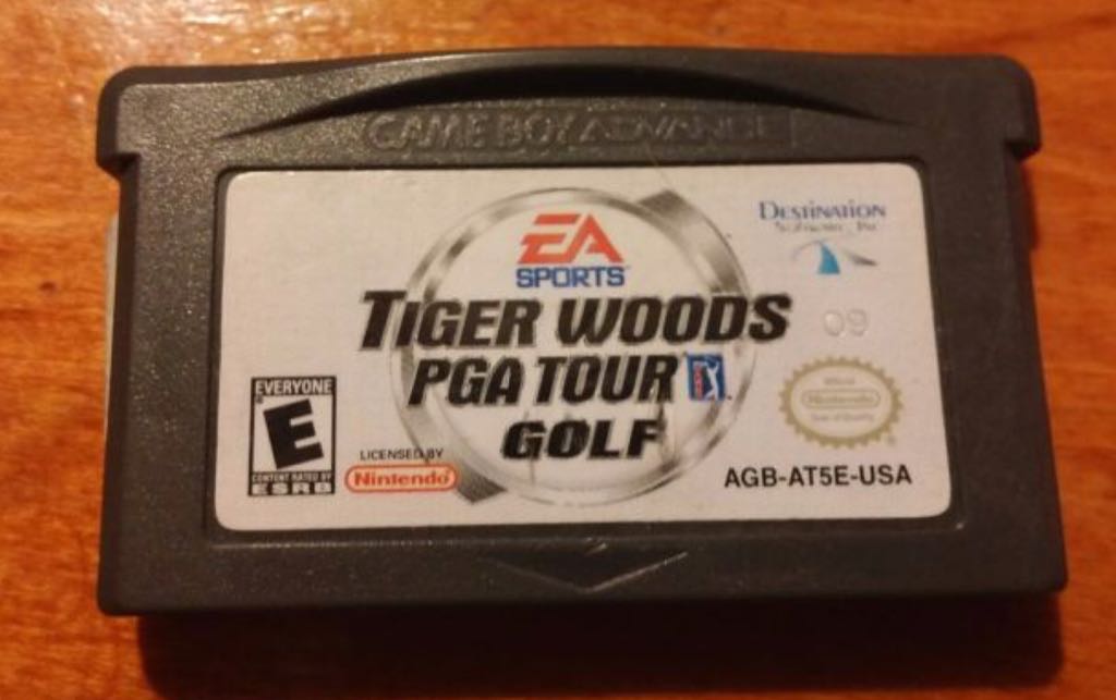 Tiger Woods PGA Tour Golf - Nintendo Game Boy Advance (GBA) (Ea Sports - 1-2) video game collectible [Barcode 827307907791] - Main Image 2
